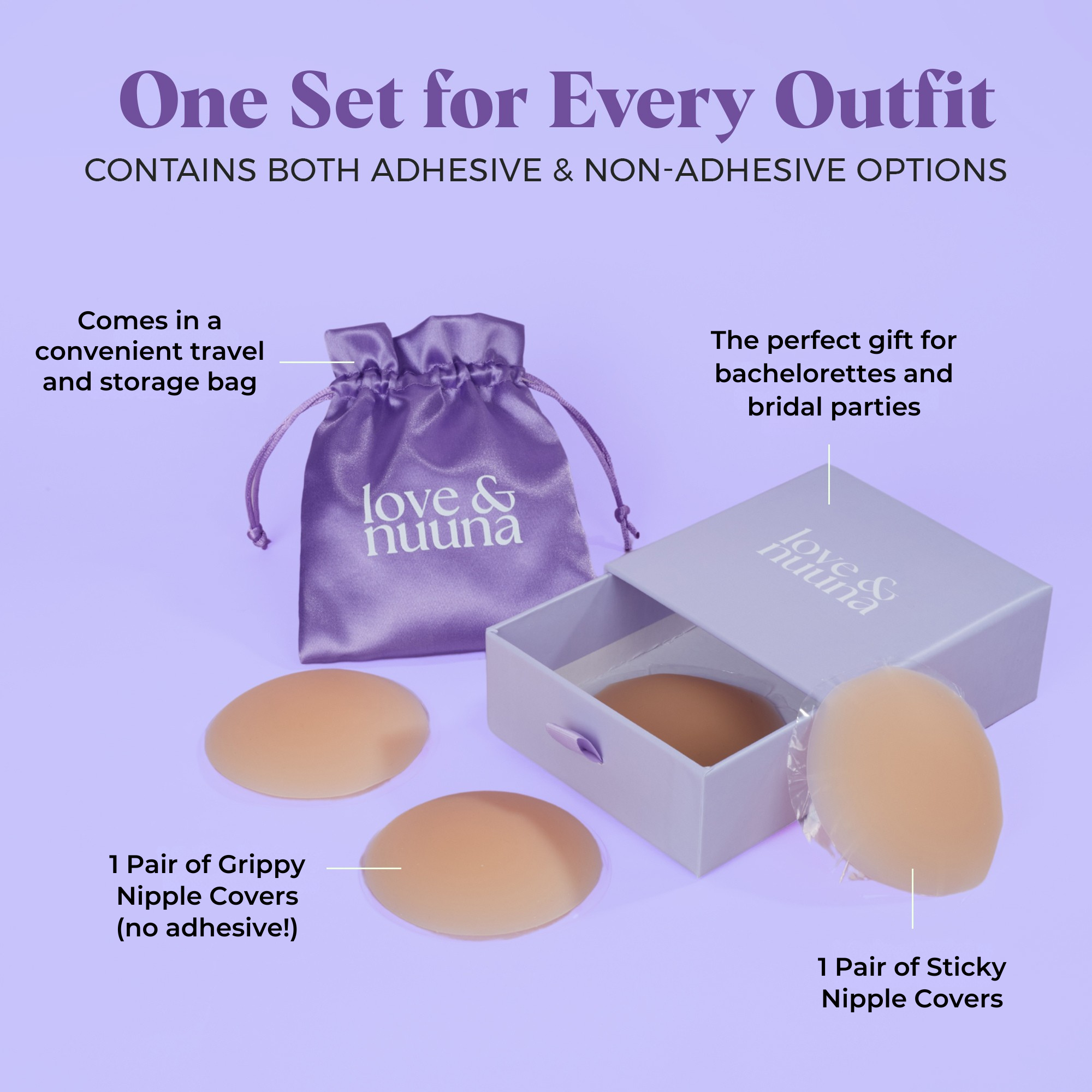 Circle Nipple Cover Set - 2 Pairs